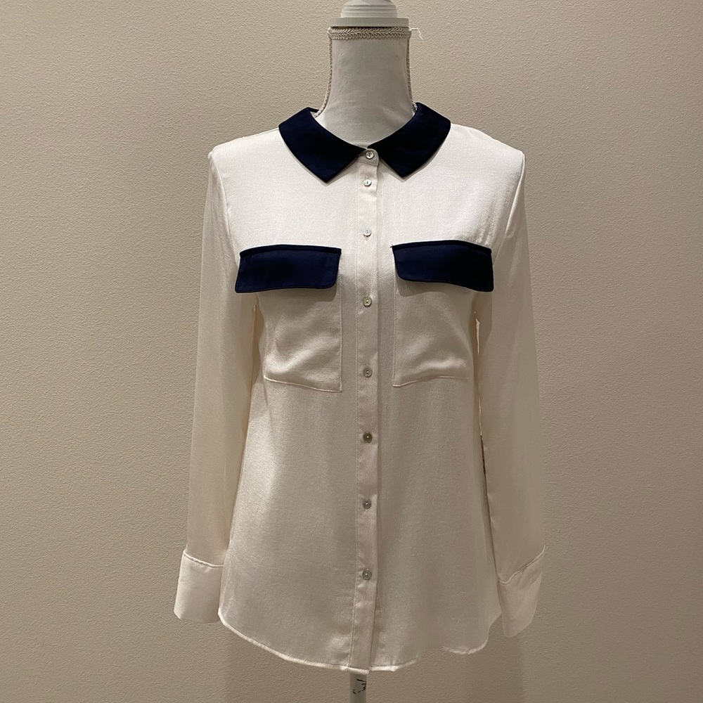 🆕 Zara Double Pocket Blouse - Small NWT